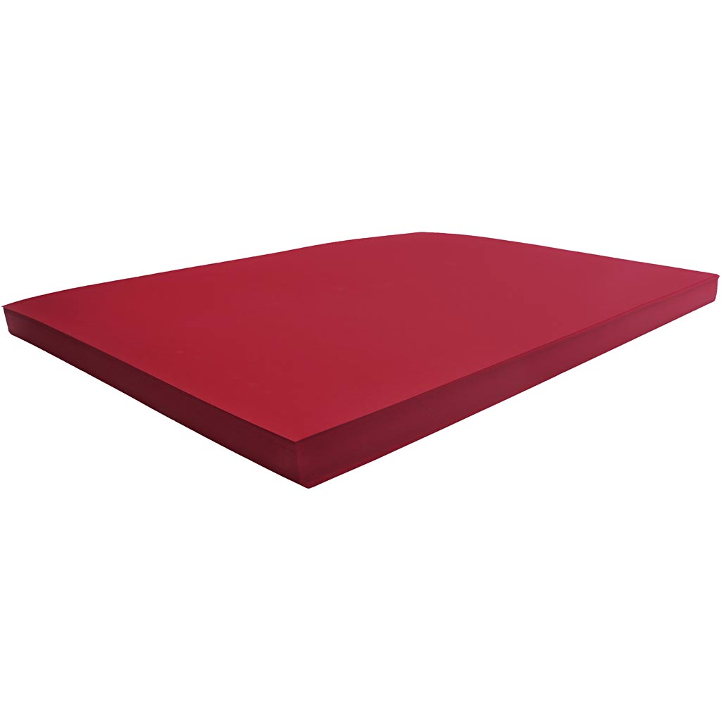 Cartulina rojo 50x70 cm 270 g — 100 hojas (1 pack)