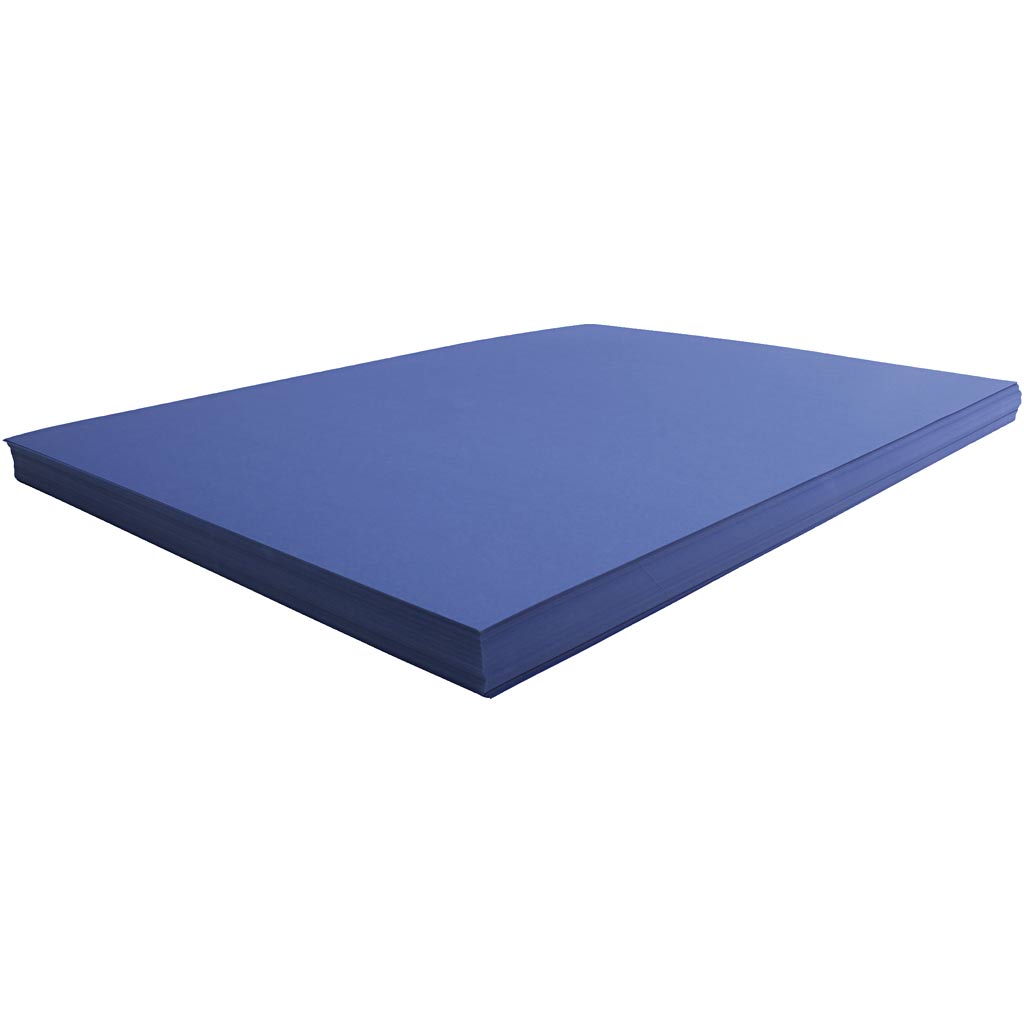 Cartulina azul oscuro 50x70 cm 270 g — 100 hojas (1 pack)