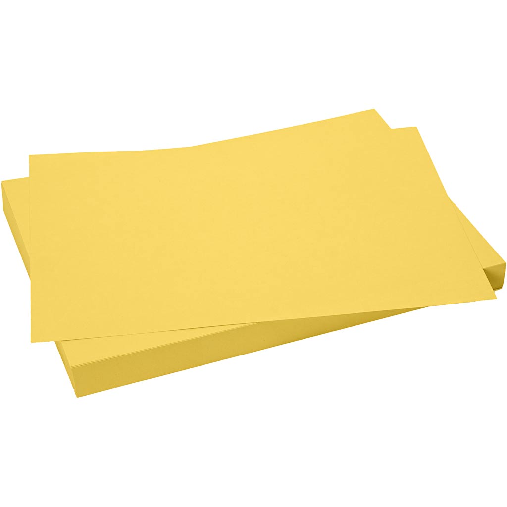 Cartulina amarillo sol 50x70 cm 270 g — 10 hojas (1 pack)