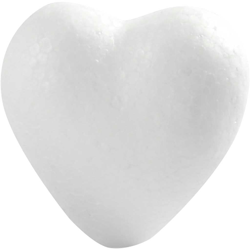 Corazón decorativo blanco — 50 ud (1 pack)