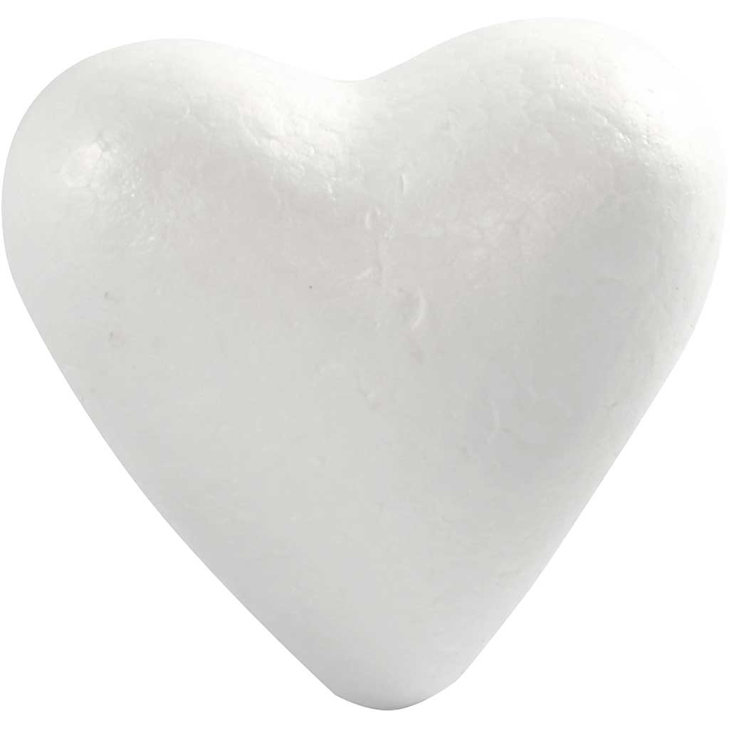 Corazón decorativo blanco — 25 ud (1 pack)