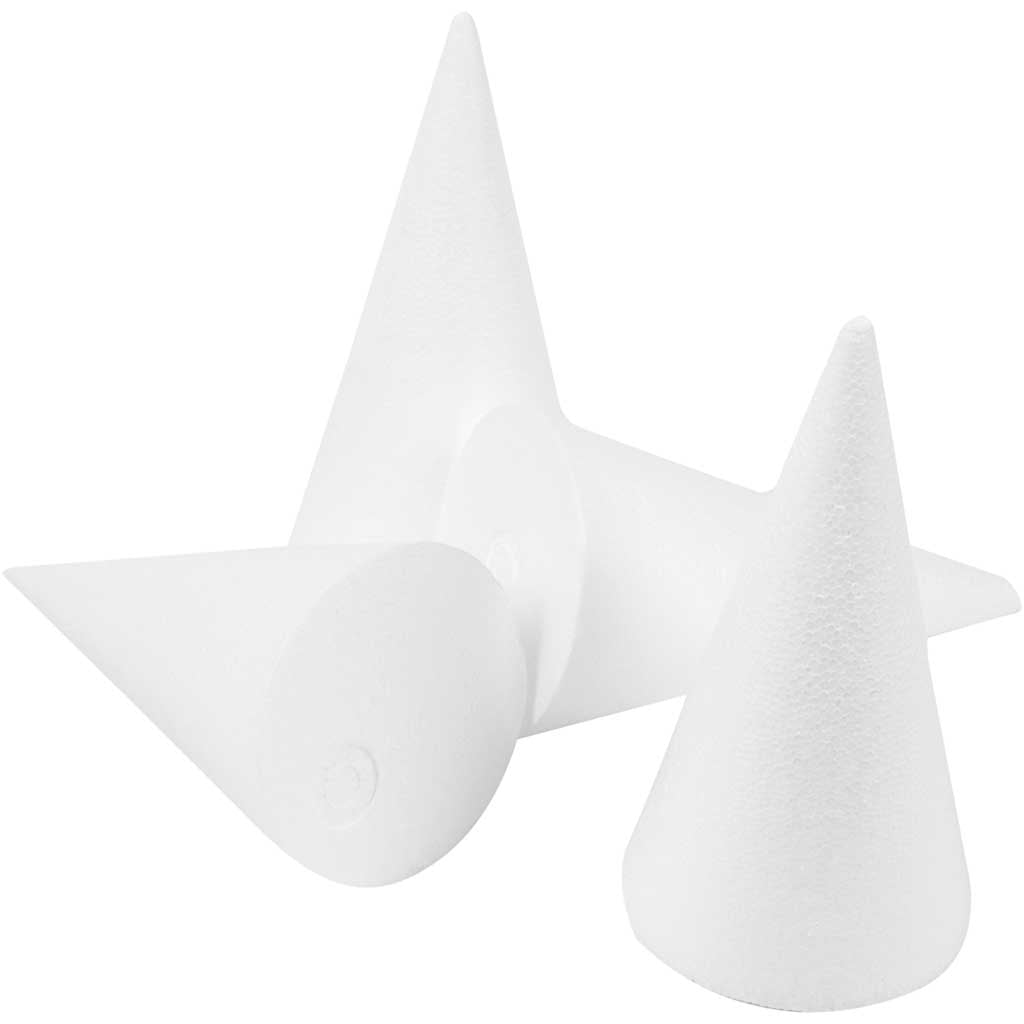 Cono blanco ⌀ 6 cm — 25 ud (1 pack)