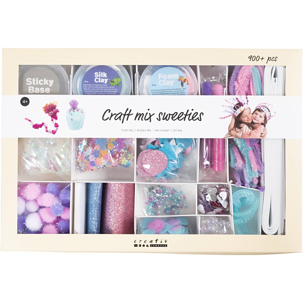 Surtido para manualidades colores pastel — 1 pack