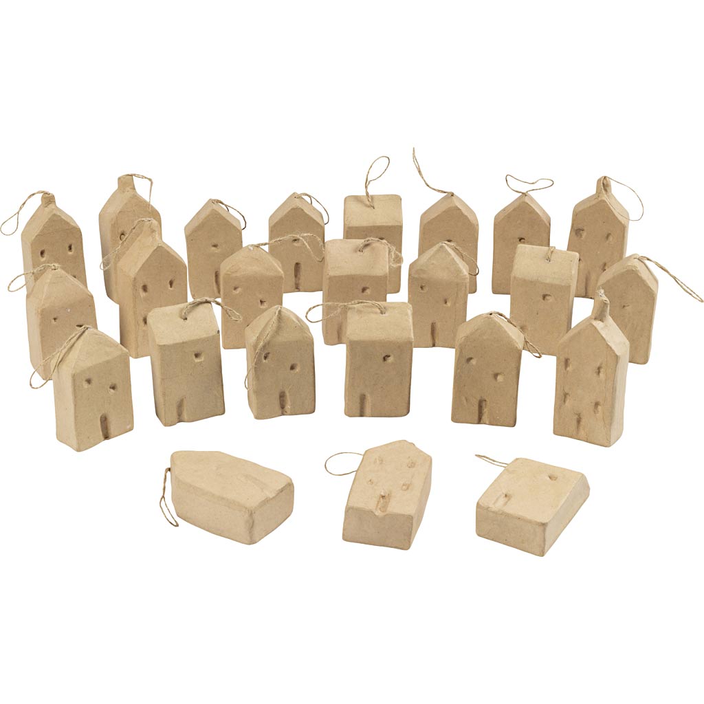 Casita decorativa L: 5.5-6.5 cm — 24 ud (1 pack)