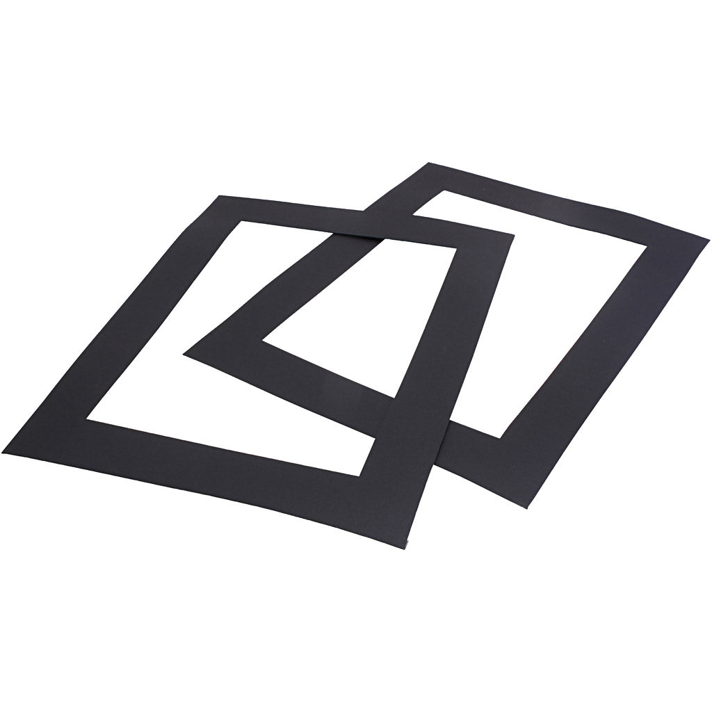 Marcos paspartú negro A4 500 g — 100 ud (1 pack)