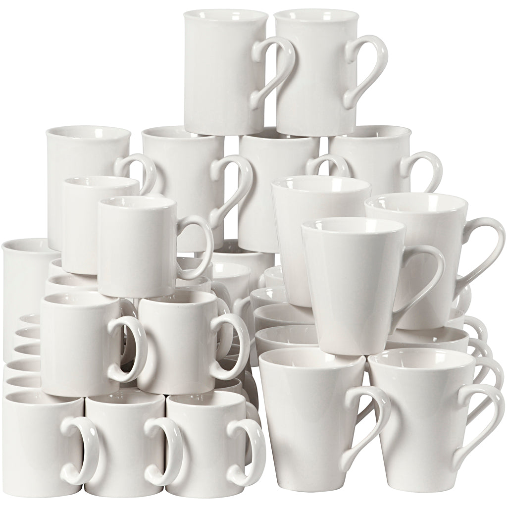 Tazas blanco — 48 ud (1 pack)