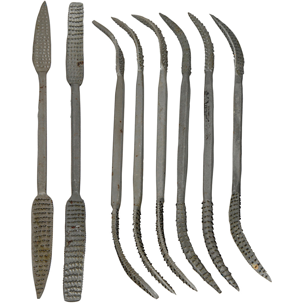 Set de limas italianas L: 19 cm — 8 ud (1 pack)