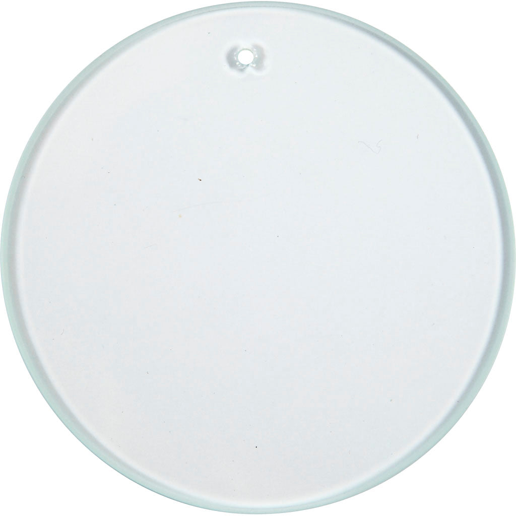 Plato de cristal redondo ⌀ 7 cm — 10 ud (1 pack)