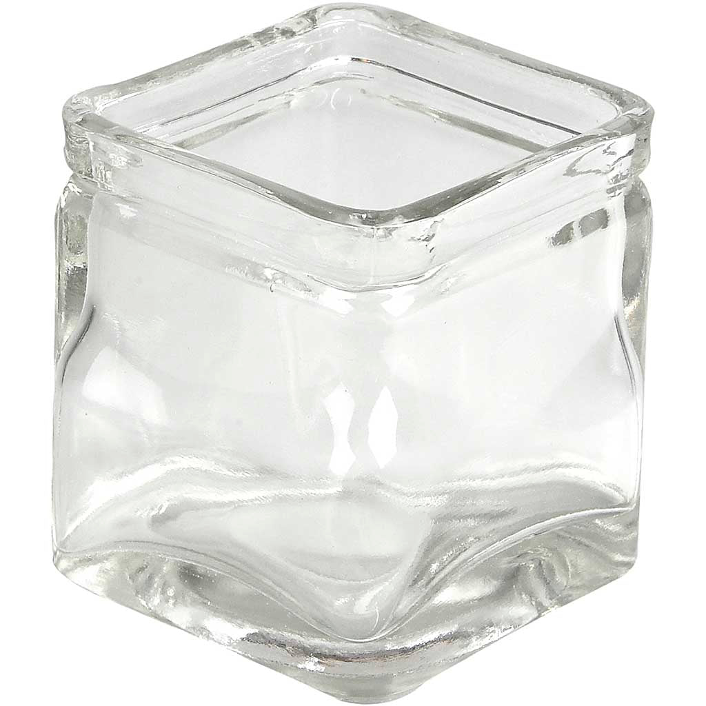 Portavelas cuadrado 5.5x5.5 cm — 12 ud (1 pack)