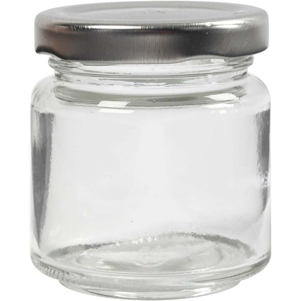 Tarro de cristal transparente ⌀ 5.7 cm 100 ml — 12 ud (1 pack)