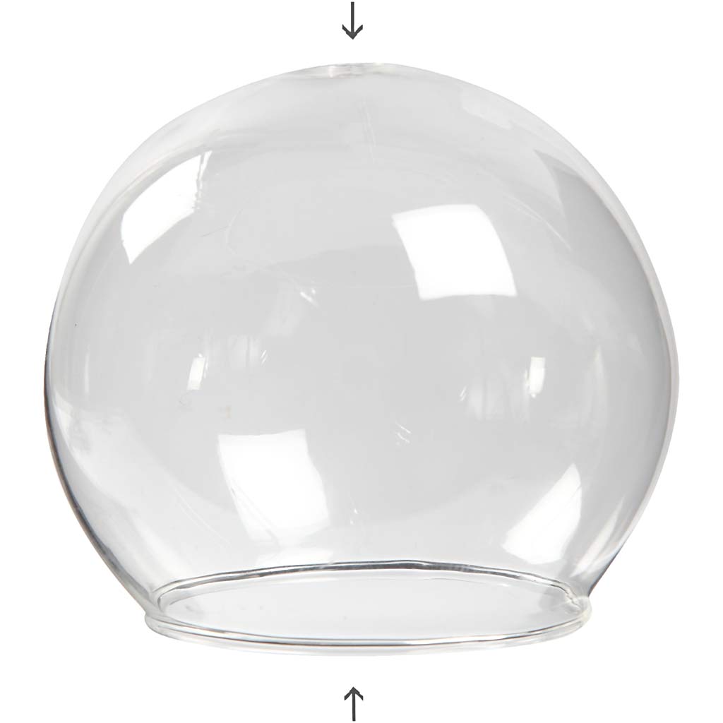 Bola de cristal transparente colgante transparente 5 cm — 4 ud (1 pack)