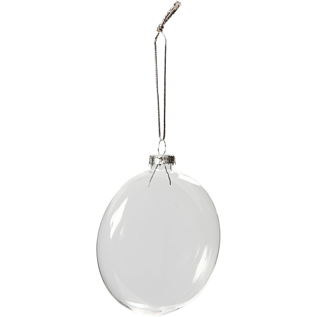 Adornos de cristal ⌀ 8 cm — 6 ud (1 pack)