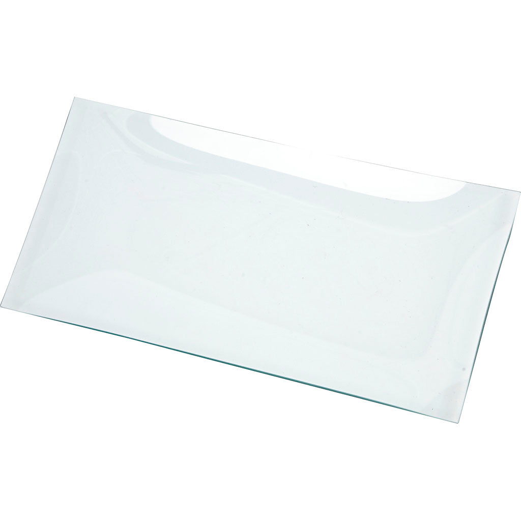 Plato de cristal 33.5x17 cm — 8 ud (1 pack)