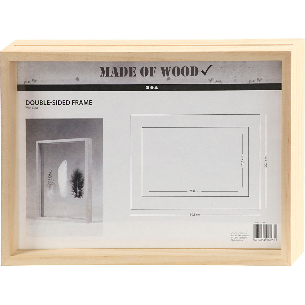 Marco doble 22.1x30.8 cm — 1 ud