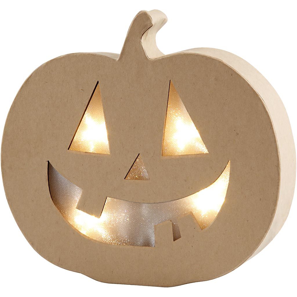 Calabaza con luz simpática