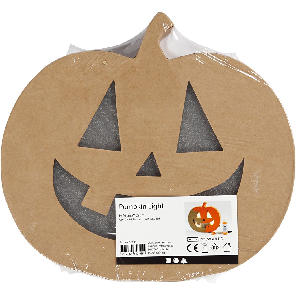 Calabaza con luz simpática