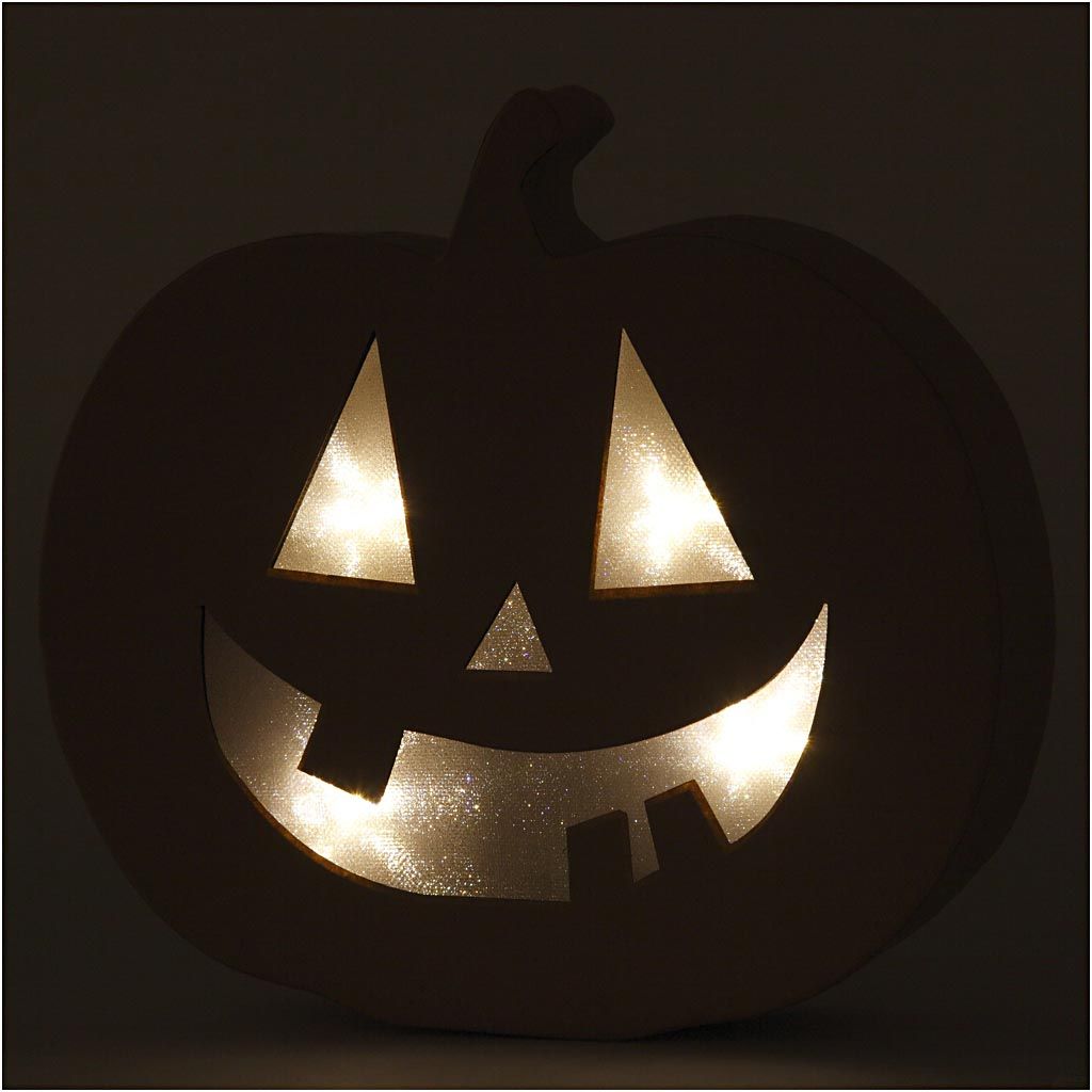 Calabaza con luz simpática