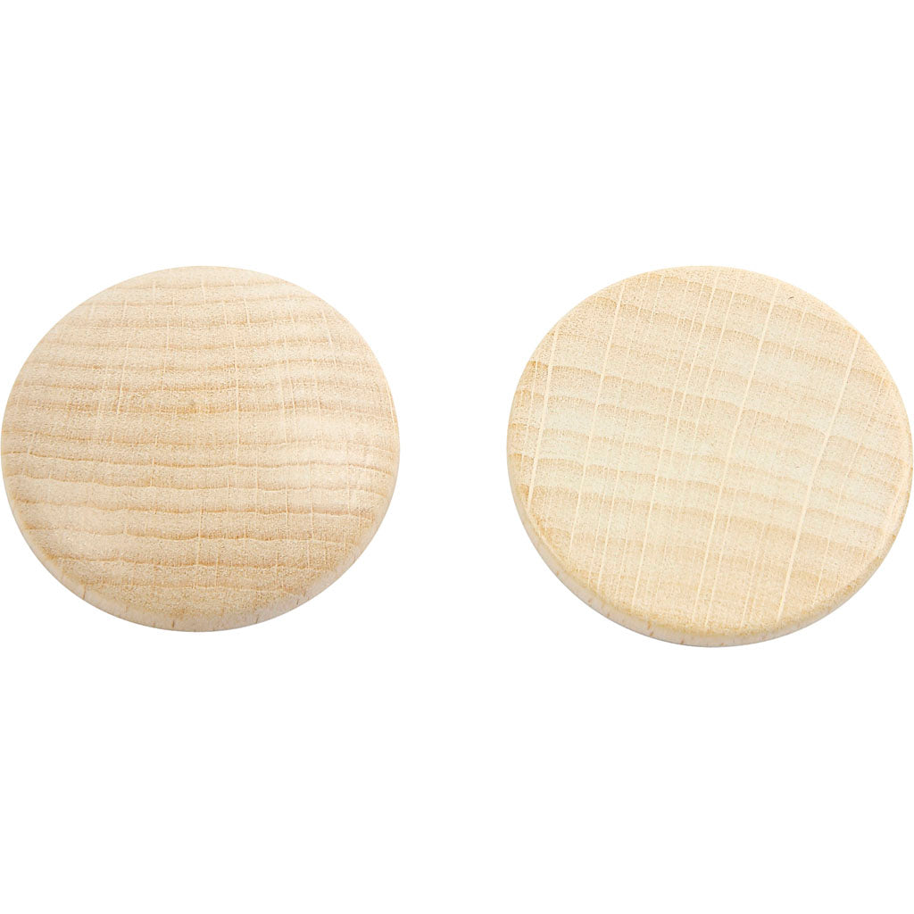 Botones de madera ⌀ 30 mm — 150 ud (1 pack)