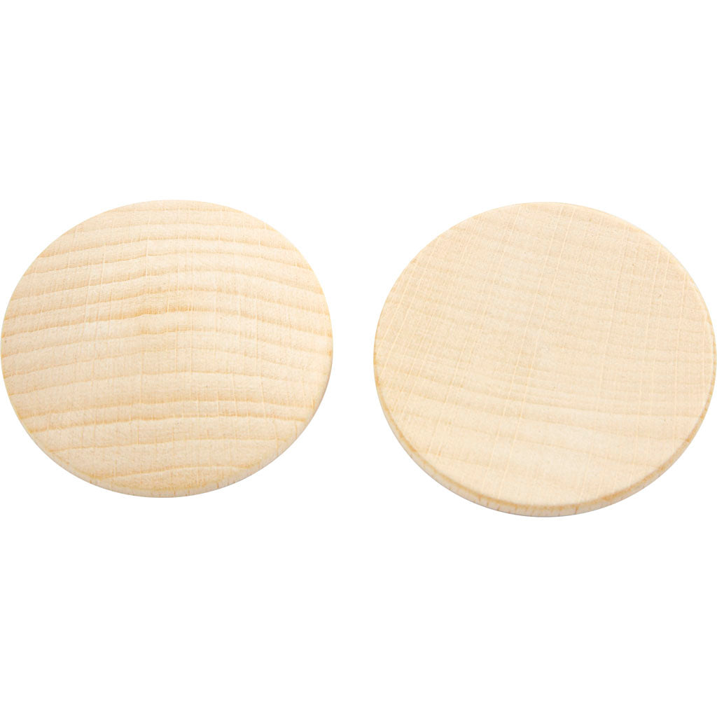 Botones de madera ⌀ 40 mm — 100 ud (1 pack)