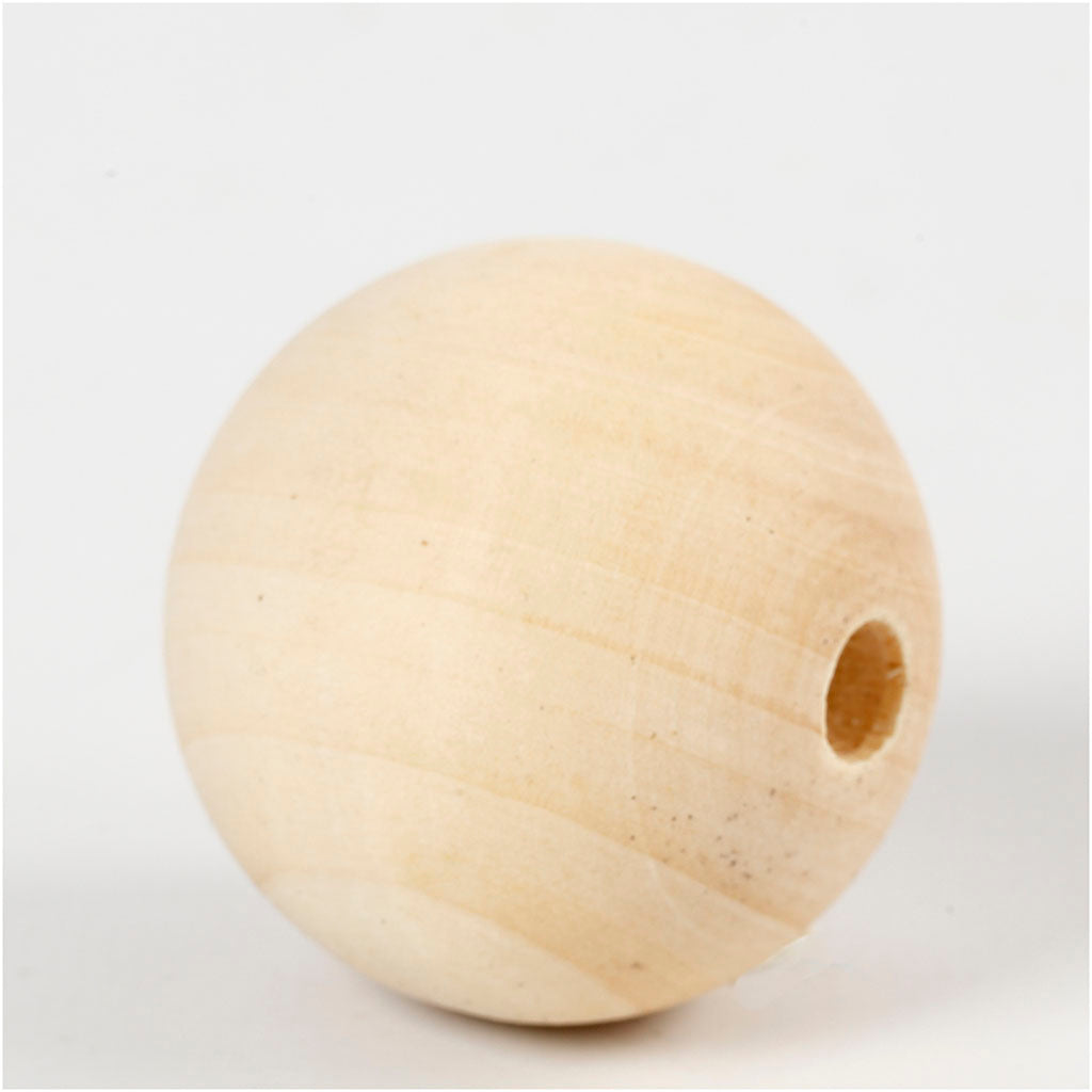 Cuenta de madera 7 mm — 6 ud (1 pack)