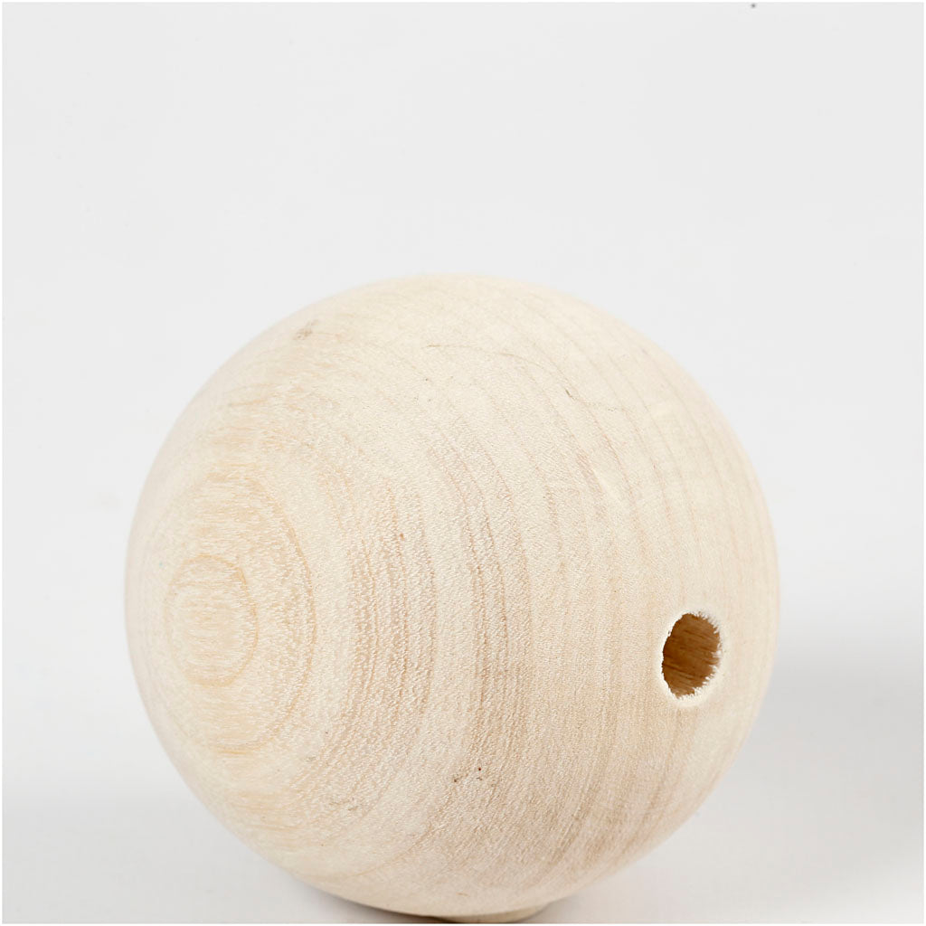 Cuenta de madera 9 mm — 3 ud (1 pack)