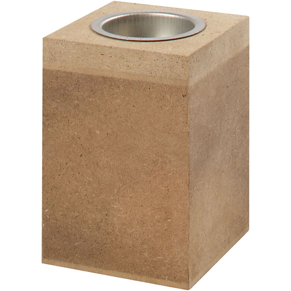 Portavelas de madera
