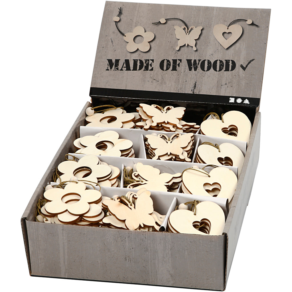 Adorno de madera 6 cm — 200 ud (1 pack)