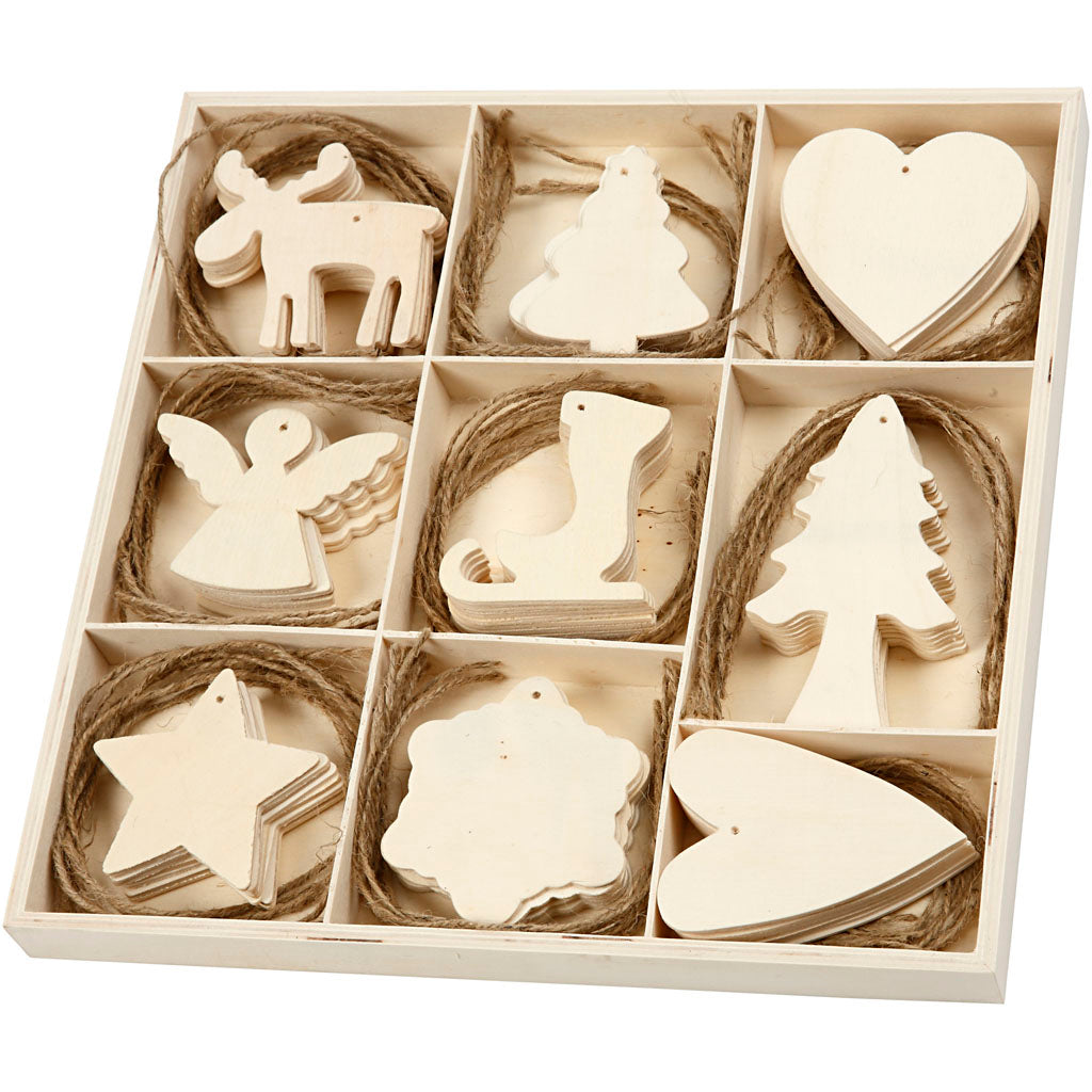 Adorno de madera — 72 ud (1 pack)