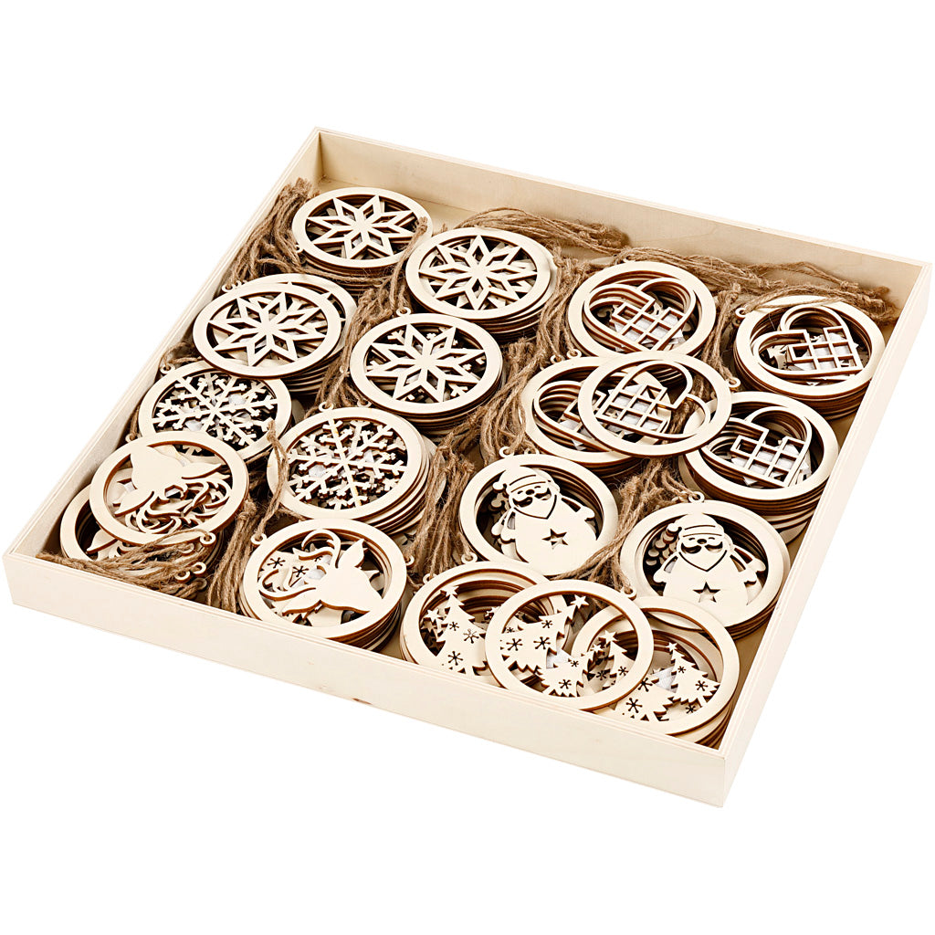 Adornos navideños ⌀ 8 cm — 144 ud (1 pack)