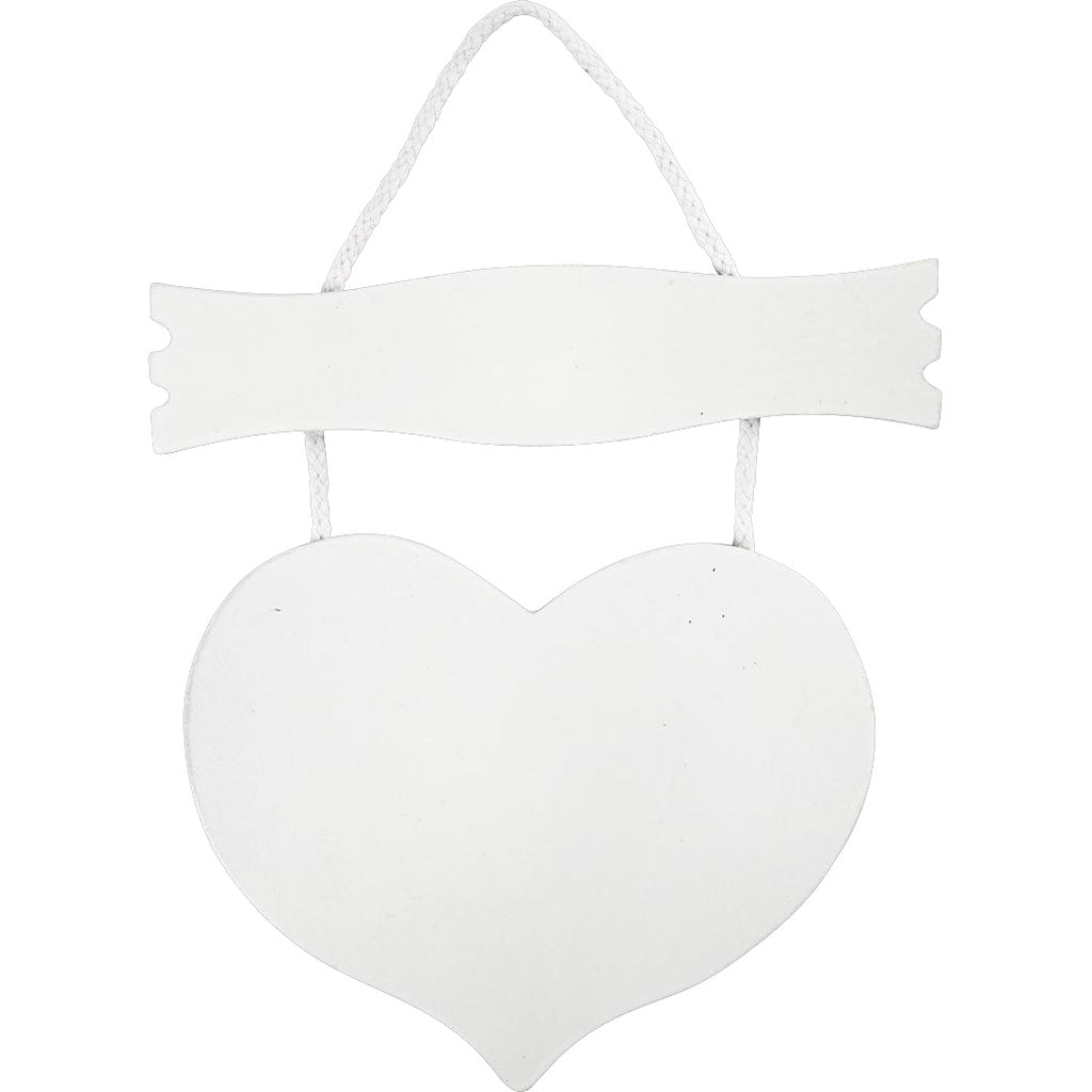 Corazón y cartel 28x19 cm — 10 ud (1 pack)