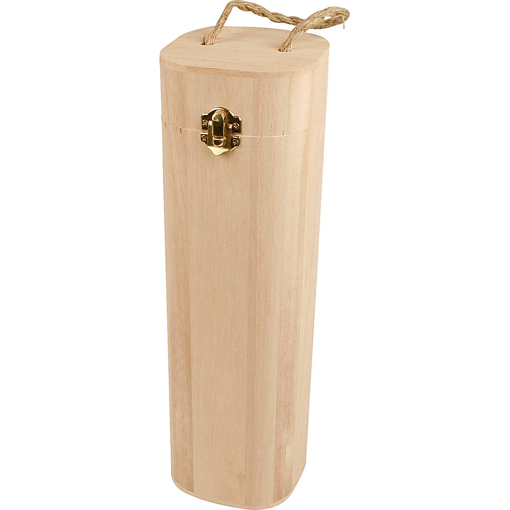 Caja de vino con cuerda 10x10 cm — 1 ud