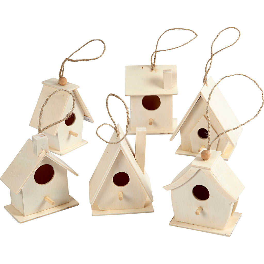 Casita para pájaros — 6 ud (1 pack)