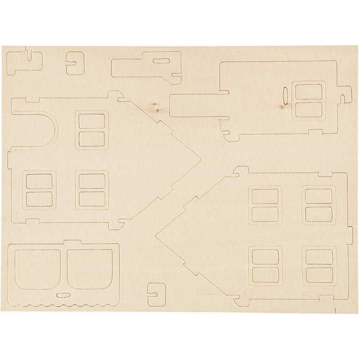 Kit de construcción 3D en madera — 1 ud