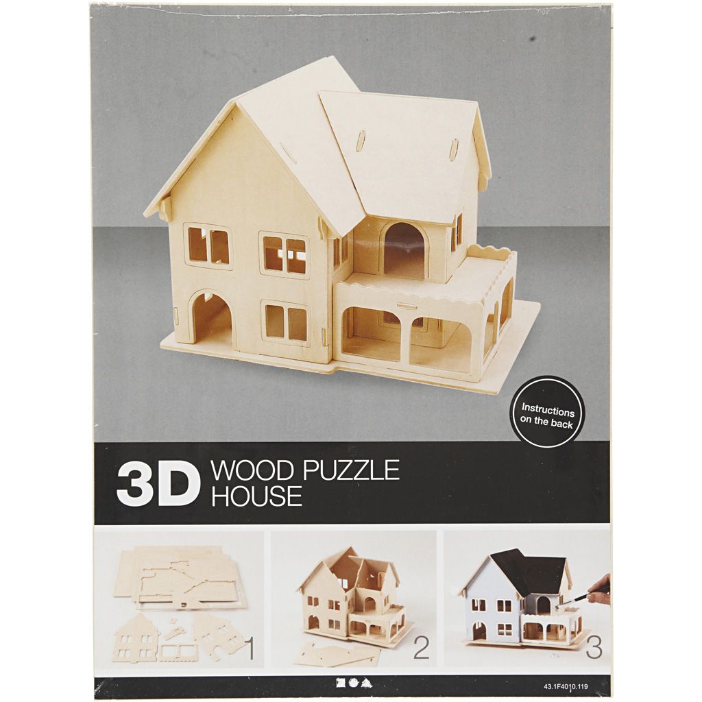 Kit de construcción 3D en madera — 1 ud