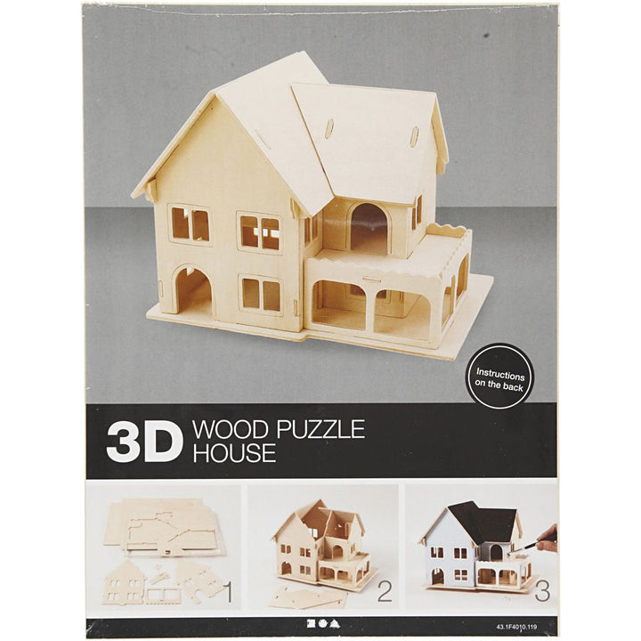 Kit de construcción 3D en madera — 1 ud
