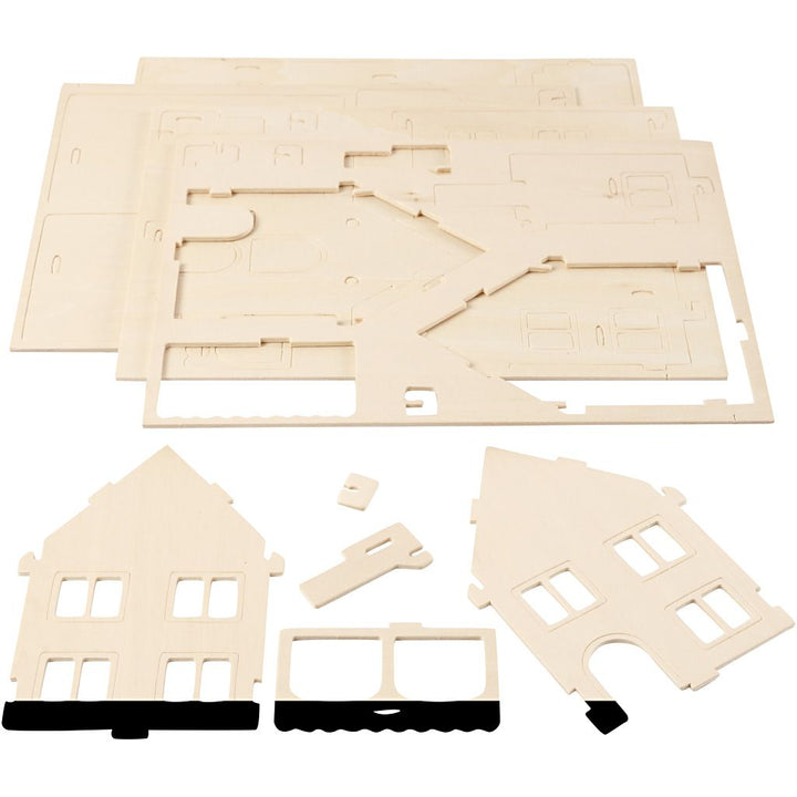 Kit de construcción 3D en madera — 1 ud