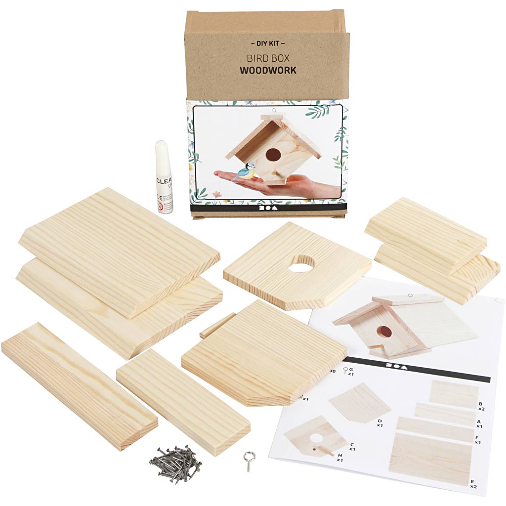 Casita para pájaros — 1 ud