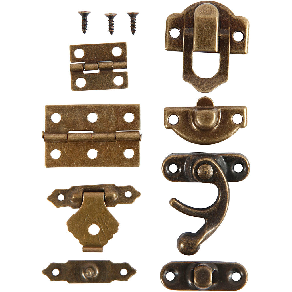 Mini soportes colgantes dorado — 15 set (1 pack)