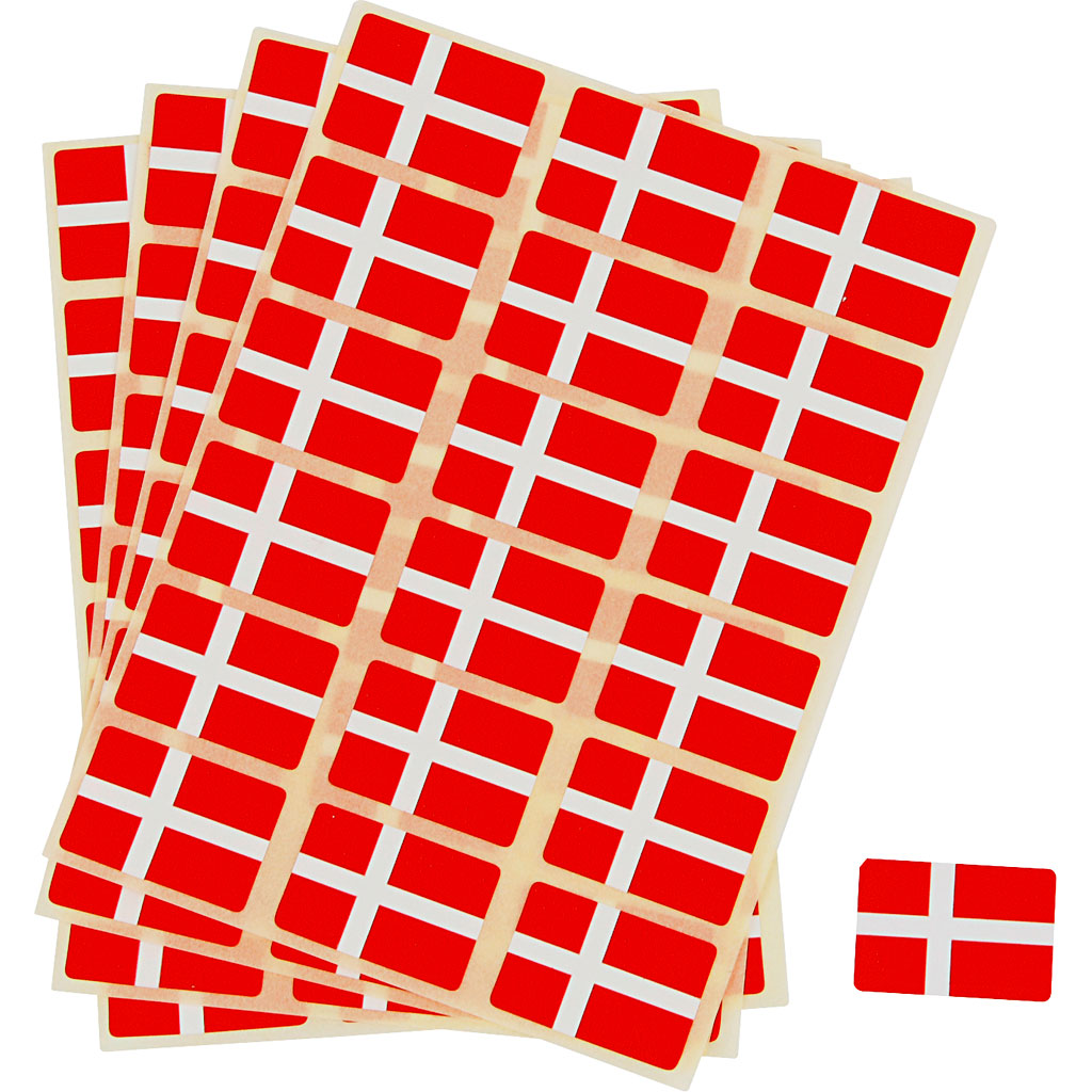 Pegatinas de banderas 15x22 mm