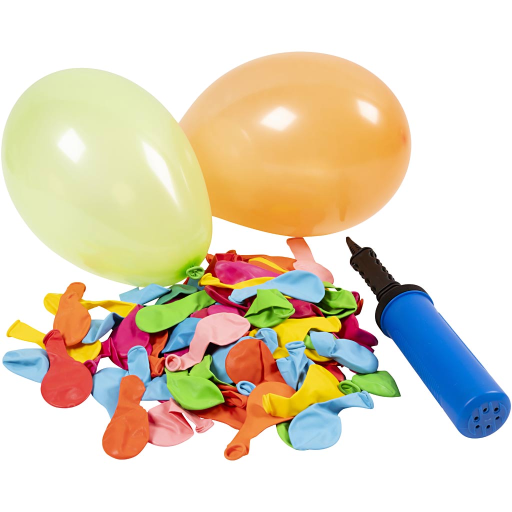 Set de globos con bomba — 1 pack