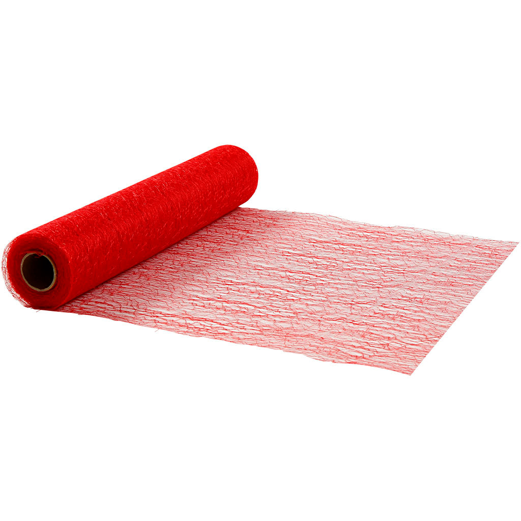 Camino de mesa rojo — 10 m (1 rollo)