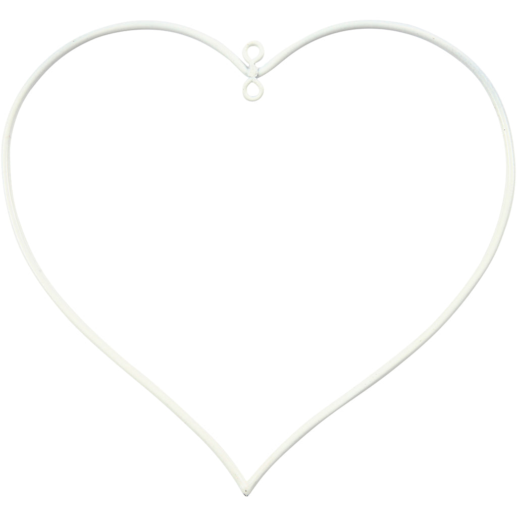 Corazón blanco 13x13 cm — 10 ud (1 pack)