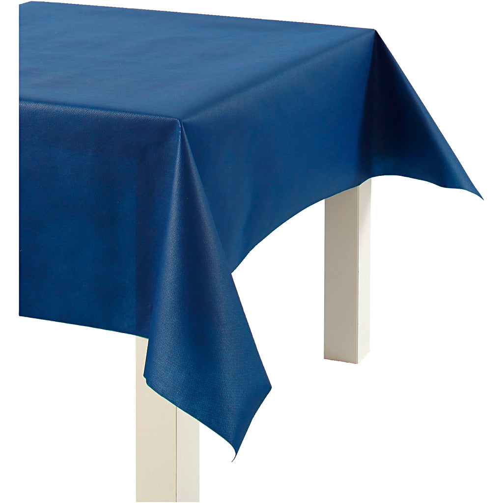 Mantel de imitación tela azul oscuro 70 g — 10 m (1 rollo)