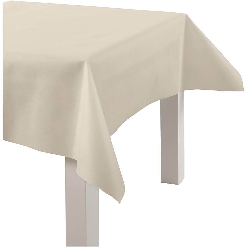 Mantel de imitación tela crema 70 g — 10 m (1 rollo)