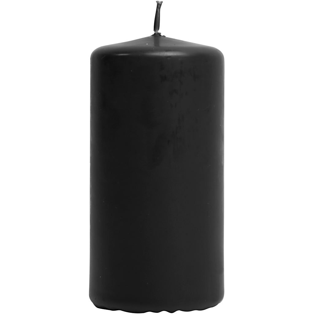 Velas negro ⌀ 50 mm — 6 ud (1 pack)