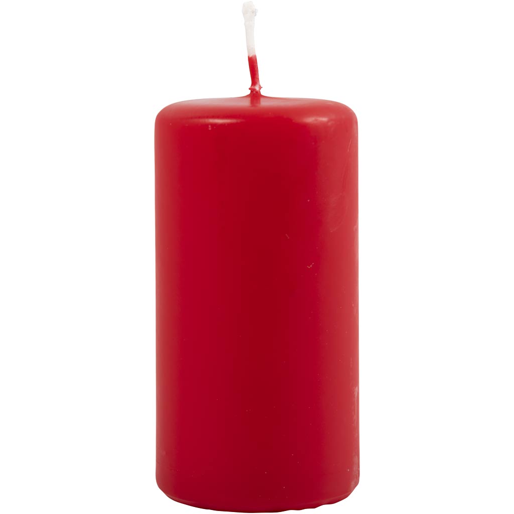 Velas rojo ⌀ 50 mm — 12 ud (1 pack)