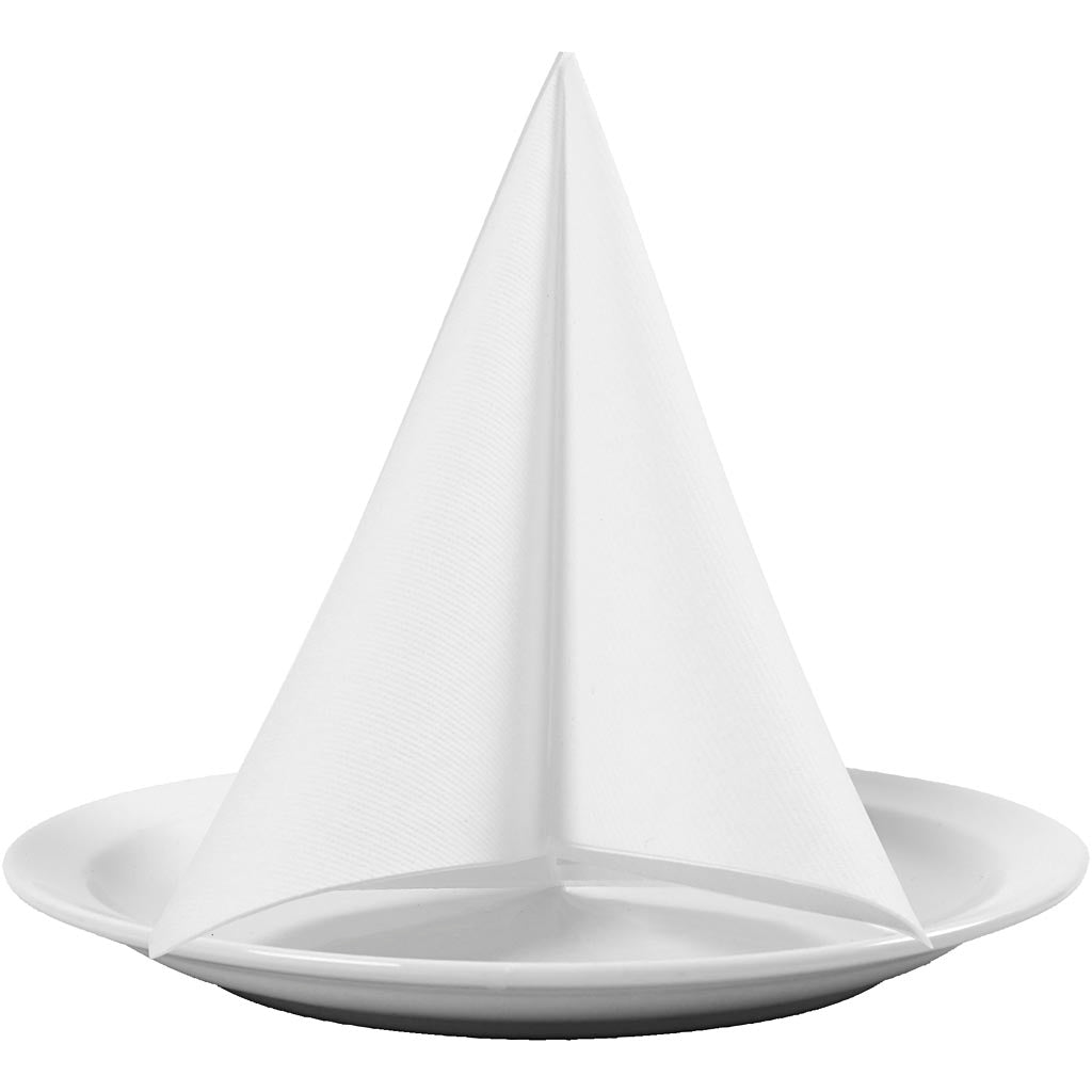 Servilletas de mesa blanco 40x40 cm 60 g — 20 ud (1 pack)