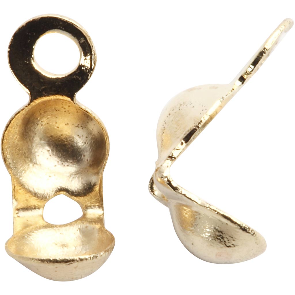 Calotas con anilla dorado ⌀ 3 mm — 100 ud (1 pack)