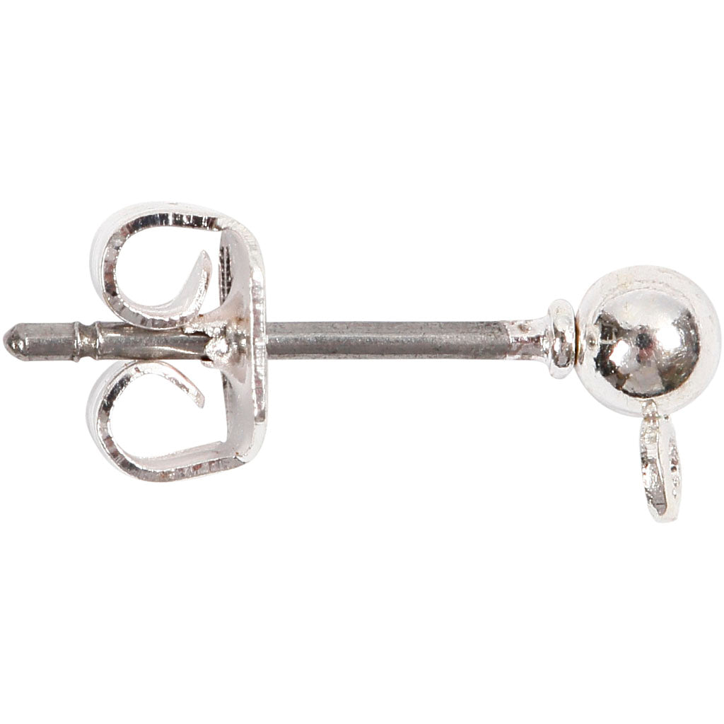 Pendientes de botón L: 13 mm — 100 ud (1 pack)