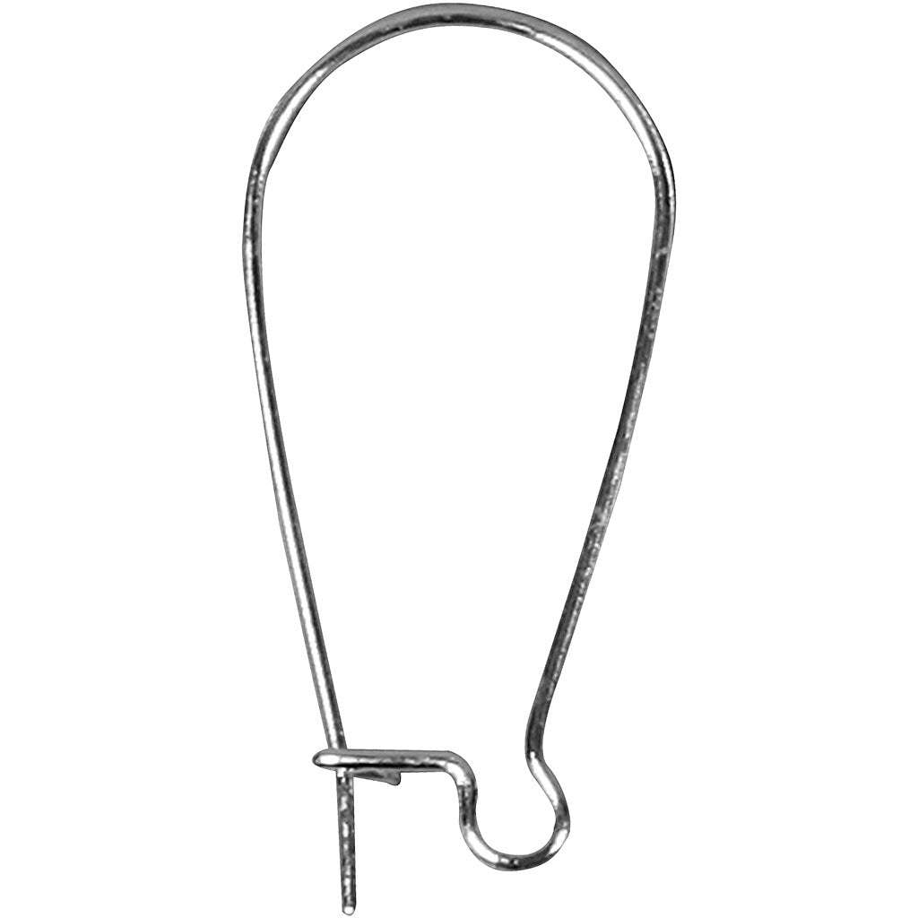 Ganchos para pendientes L: 25 mm — 30 ud (1 pack)